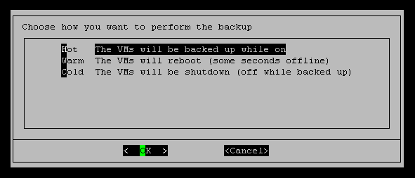 Custom Virtual Machine selection