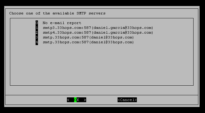 Choose an SMTP server