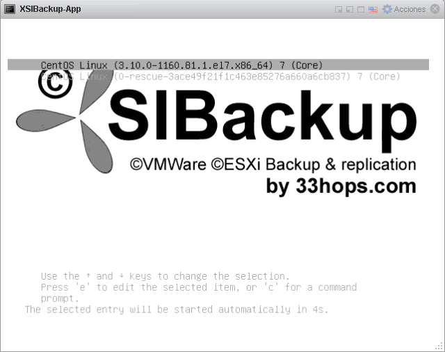 XSIBackup splash screen